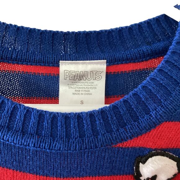 Peanuts Striped Sweater Size S or Child Size L - Picture 2 of 3